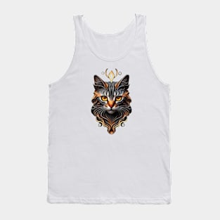 Fantasy Cat Lover Cat Owner Cat Mum Cat Dad Lover of Cats Loves Cats Fantasy Art Tank Top